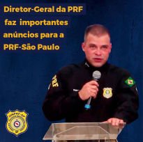 Diretor-Geral da PRF,  Silvinei Vasques, faz vários anúncios para a PRF em São Paulo